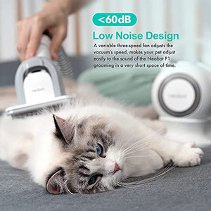 neabot P1 Pro Pet Grooming Kit & Vacuum Suction 99% Pet Hair, Professional Grooming Clippers with 5 Proven Grooming Tools for Dogs Cats and Other Animals(Renamed to Neakasa)