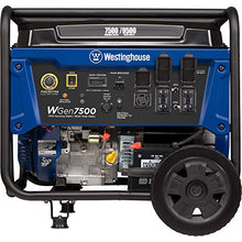 Load image into Gallery viewer, Westinghouse WGen7500 Portable Generator with Remote Electric Start - 7500 Rated Watts &amp; 9500 Peak Watts - Gas Powered - CARB Compliant - Transfer Switch Ready
