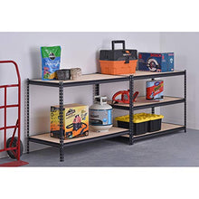 Load image into Gallery viewer, Muscle Rack 48" W x 24" D x 72" H 5-Shelf Steel Shelving, Black

