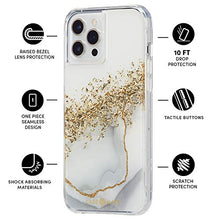 Load image into Gallery viewer, Case-Mate - Karat - Case for iPhone 12 and iPhone 12 Pro (5G) - Gold Foil Accents - 10 ft Drop Protection - 6.1 inch - Karat Marble
