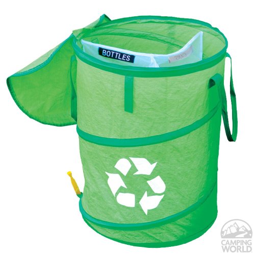 Camco 42983 - RV Trailer Camper Outdoor Living Collapsible Recycle Container Camco RV