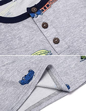 Load image into Gallery viewer, Boyoo Toddler Boys 3 Pack Long Sleeve Henley Shirt Cotton Graphic Tee Shirt for 2-7Years
