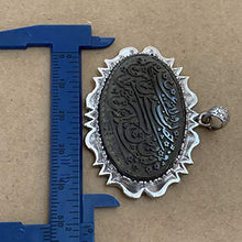 Load image into Gallery viewer, Hadeed e chini Pendant hadeed stone Sang e Hadeed | AlAliGems | Hematite Islamic Pendant for
