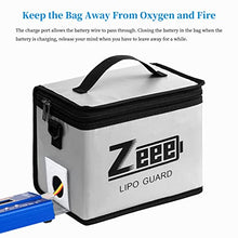 Load image into Gallery viewer, Zeee Lipo Safe Bag Fireproof Explosionproof Bag Large Capacity Lipo Battery Storage Guard Safe Pouch for Charge &amp; Storage(8.46 x 6.5 x 5.71 in )
