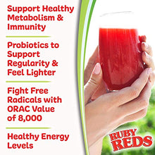 Load image into Gallery viewer, Ruby Reds | Delicious Reds Powder Fruit &amp; Vegetable Supplement with Potent Vitamins, Minerals, Enzymes, Herbs, Nutrients and Probiotics for Overall Health 11 oz. (30 Servings)
