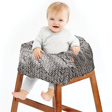 Load image into Gallery viewer, Skip Hop Baby Shopping Cart &amp; High Chair Cover: Machine Washable Cart Liner with Padded Seat, Grey Feather
