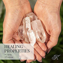 Load image into Gallery viewer, KALIFANO Quartz Points Bundle (500+ Carats) - Bulk High Energy Raw Lemurian Reiki Cuarzo Crystal Used for Clarity and Purpose - Information Card Included (Family Owned &amp; Operated)
