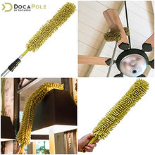 Load image into Gallery viewer, Docapole 7-30 Foot Extension Pole + Microfiber Flex-and-Stay Ceiling Fan Duster Bundle
