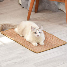 Load image into Gallery viewer, FUKUMARU Cat Scratcher Mat, 23.6 X 15.7 Inch Natural Sisal Cat Scratch Mats, Horizontal Cat Floor Scratching Pad Rug, Protect Carpets and Sofas
