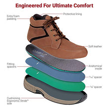 Load image into Gallery viewer, Orthofeet Proven Plantar Fasciitis, Foot Pain Relief. Extended Widths. Best Orthopedic Diabetic Men's Boots Highline
