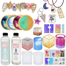 Load image into Gallery viewer, Resin Kit by Craft It Up! - Complete Starter Jewelry Making Resin Kit for Beginners - All Inclusive Craft Resin Starter Kit - Epoxy Resin Kit with Molds, Charms, Dyes &amp; Dry Flowers Included - Gift Set
