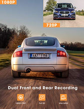 Load image into Gallery viewer, Kingslim D1 Dash Cam Front and Rear with GPS - 1080P Dual Dash Cam for Cars, 3.16'' IPS Wide Screen | 170° Wide Angel | 24H Parking Monitor | Loop Recording | 64GB Supported
