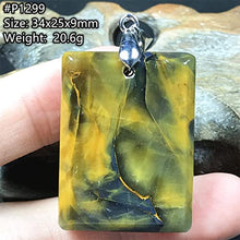 Load image into Gallery viewer, Natural Pietersite Stone Pendant Pietersite Crystal Stone Jewelry For Women Men Healing Energy Luck Gift 34x25x9mm rectangle Beads Silver Rare Gemstone AAAAA
