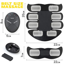 Load image into Gallery viewer, CR Electronic Hip Muscle Trainer-The Flex Belt Abdominal Muscle Toner-Abs Machine Workout-Portable Stomach Toner-Muscle Training Gear Ab Workout Equipment for Women-Ultimate Abs Belt for Men,Black
