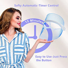 Load image into Gallery viewer, L E D Face Mask Light Therapy, 7 Colors Light Facial Mask for Skin Care, Light Therapy Mask for Facial Rejuvenation, Portable, Rechargeable, Wireless
