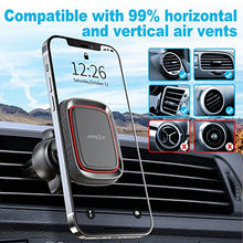 Load image into Gallery viewer, 2 Pack Magnetic Phone Car Mount, APPS2Car Car Phone Holder Mount Magnetic, Built in 6 Strong Magnets, Air Vent Cell Phone Holder for Car with Adjustable Secure Tightening System
