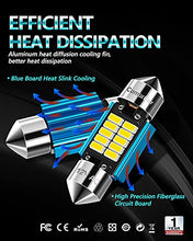 Load image into Gallery viewer, Combriller DE3175 Led Bulb DE3021 DE3022 Led Festoon Bulb 31MM Led Bulb 6500K White Super Bright, Canbus Error Free Festoon Led Bulb For Interior Dome Light, Map Light, License Plate Lights, Pack Of 4
