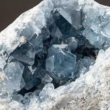 Load image into Gallery viewer, Astro Gallery of Gems Blue Celestite Cluster Geode from Sankoany, Ketsepy Mahajanga, Madagascar (5.8 lbs) - BC62
