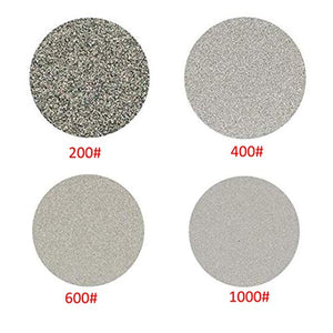 120#-3000# Grit Kitchen Knife Sharpener Professional Diamond Whetstone Knife Sharpening System Knife Grinding Stone Light Grey