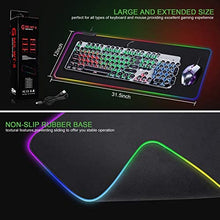 Load image into Gallery viewer, RGB Mousepad Led Mouse Pad, Large Mouse Pad,Led and Big Mouse mat
