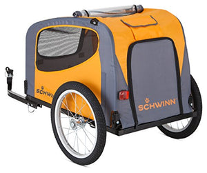 Schwinn Rascal Bike Pet Trailer, For Small and Large Dogs, Small, Orange