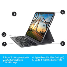 Load image into Gallery viewer, Logitech SLIM FOLIO PRO Backlit Bluetooth Keyboard Case for iPad Pro 12.9-inch (3rd and 4th gen) - Graphite
