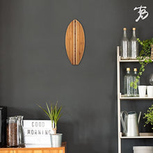 Load image into Gallery viewer, Totally Bamboo Lil' Surfer Surfboard Shaped Bamboo Serving and Cutting Board, 14-1/2" x 6", Brown
