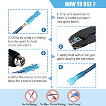 Load image into Gallery viewer, 260 PCS Heat Shrink Wire Connectors Sopoby Electrical Terminals Kit Waterproof Marine Crimp Connector Assortment - Ring Fork Spade Butt Splices
