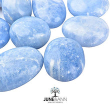 Load image into Gallery viewer, June&amp;Ann Natural Celestite Palm Stones, Healing Gemstone Therapy Worry Crystal Stones for Meditation Chakra Balancing Collection, Irregular Shape
