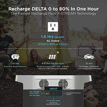 Load image into Gallery viewer, EF ECOFLOW Portable Power Station EFDELTA, UPS Power Supply 1260Wh Battery Pack with 6 1800W (3300W Surge) AC Outlets, Solar Battery Generator for Outdoor Camping RV
