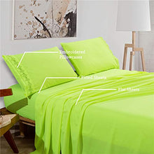 Load image into Gallery viewer, Bedlifes Luxury Bed Sheet Set – Fluorescent Green Sheets Super Soft Microfiber Sheets – 16&quot;Deep Pocket – Wrinkle Free Egyptian Sheets -Hypoallergenic King Sheet Set – Lemon Yellow 4 Piece
