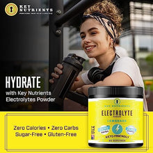 Load image into Gallery viewer, KEY NUTRIENTS Electrolytes Powder No Sugar - Refreshing Lemonade Electrolyte Drink Mix - Hydration Powder - No Calories, Gluten Free - Powder and Packets (20, 40 or 90 Servings)
