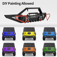 Load image into Gallery viewer, OEDRO Rear Bumper Compatible with 2018-2022 Jeep Wrangler JL &amp; Unlimited JLU (2/4 Doors), Rock Crawler Full Width Bumper with Hitch Receiver &amp; 2 x D-Rings
