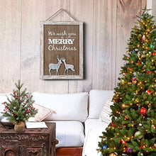 Load image into Gallery viewer, Valery Madelyn 16x12 inch Merry Christmas Wood Signs,Household Rustic Wooden Plaques,Decorative Hanging Wooden Sign Wall&amp;Door Decor Art for Holiday Decoration
