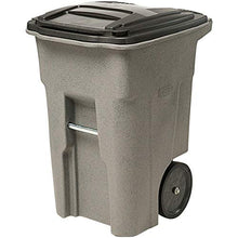 Load image into Gallery viewer, 190 Qt / 48 Gallon / 180 Liters Graystone Rotational Molded Wheeled Rectangular Trash Can with Lid.Kitchen Waste Container Commercial Trash Can Recycle Bin

