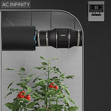 Load image into Gallery viewer, AC Infinity CLOUDLINE T6, Quiet 6” Inline Duct Fan with Temperature Humidity Controller, Bluetooth App - Ventilation Exhaust Fan for Heating Cooling Booster, Grow Tents, Hydroponics
