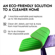 Load image into Gallery viewer, Turbo Mops Reusable Floor Mop Pads - Pack of 2, Machine Washable, 12-inch Microfiber Mop Refills - Compatible with Swiffer Wet Jet - Household Cleaning Tools﻿
