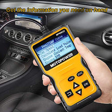Load image into Gallery viewer, MOTOPOWER MP69033 Car OBD2 Scanner Code Reader Engine Fault Code Reader Scanner CAN Diagnostic Scan Tool for All OBD II Protocol Cars Since 1996, Yellow
