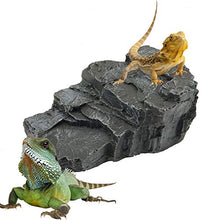 Load image into Gallery viewer, EKUEY Terrariums Decor Basking Shale Platform Climbing Ramp Habitat Activity Ledge for Turtles, Frogs, Snake,Lizard and Reptile
