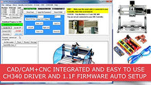 Load image into Gallery viewer, CAD CAM CNC Laser Software for GRBL, CNC 3018, Arduino CNC Shield, A4988 Driver. Design your part, generate the g-code, and run your CNC with a fully integrated Software that includes tutorial videos.
