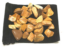 Load image into Gallery viewer, Zentron Crystal Collection: Tumbled Yellow Jasper, Includes Velvet Bag - Large 1" Pieces (1 Pound)
