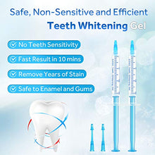 Load image into Gallery viewer, EZGO 10 Pack Teeth Whitening Gel Refills 22% Bleaching Gel, No Sensitive Teeth Whitener, Great for Sensitive Tooth Whitening, Works with Teeth Whitening LED Light and Tray (10X 3ML)
