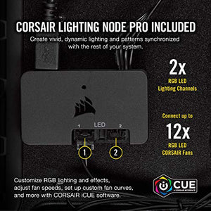 Corsair LL Series LL120 RGB 120mm Dual Light Loop RGB LED PWM Fan 3 Fan Pack with Lighting Node Pro (CO-9050072-WW)