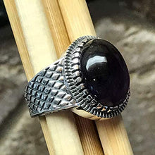 Load image into Gallery viewer, Natural Cabochan Amethyst 925 Solid Sterling Silver Men's Ring Size 6.75, 7, 8.75, 9, 9.75, 10, 11, 12

