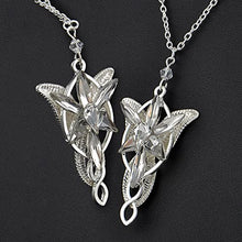 Load image into Gallery viewer, MagiDeal The Lord of the Rings Lady Arwen Evenstar Inspired Collectible Plated Pendant with 20-Inch Chain Necklace
