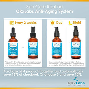 Peptide Complex Serum/Collagen Booster for the Face with Hyaluronic Acid and Chamomile Extract - Anti Aging Peptide Serum, Reduces Wrinkles, Heals and Repairs Skin - Tightening Effect - 1 fl oz
