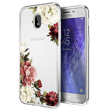 Load image into Gallery viewer, for Samsung Galaxy J3 2018 Case, J3V J3 V 3rd Gen, Express Prime 3, J3 Star, J3 Achieve, Amp Prime 3, Ueokeird Slim Shockproof Clear Floral Pattern Soft Flexible TPU Phone Cover (Blossom Flower)

