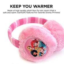 Load image into Gallery viewer, Disney Toddler Winter Earmuffs and Kids Gloves, Princess Ear Warmers, Pink, Little Girls, Ages 4-7
