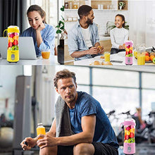 Load image into Gallery viewer, Fruit Twister Portable Blender for Shakes and Smoothies, Personal handheld Mini Travel Size 13 Oz (380ml), Battery Operated and USB Rechargeable Home Office Gym Beach Purple
