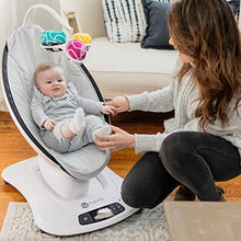 Load image into Gallery viewer, 4moms mamaRoo 4 Baby Swing | Bluetooth Baby Rocker with 5 Unique Motions | Smooth, Nylon Fabric | Grey Classic

